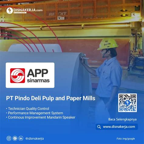 DISNAKERJA on LinkedIn: Asia Pulp & Paper Indonesia (APP Sinarmas) - DISNAKERJA.COM