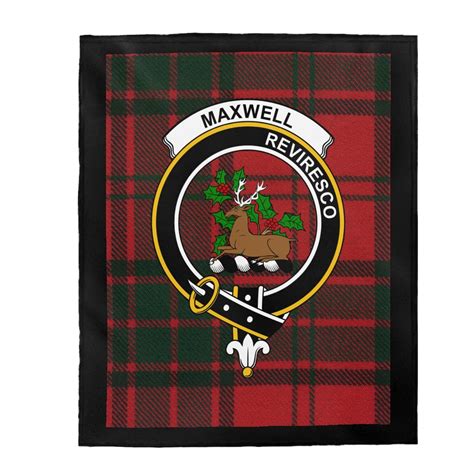 Clan Maxwell Scottish Tartan Crest Scottish Clan Gift Soft - Etsy