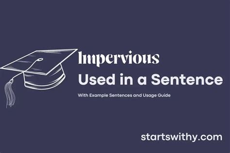 IMPERVIOUS in a Sentence Examples: 21 Ways to Use Impervious