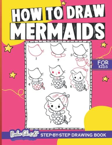 How To Draw Mermaids step by step drawing book for kids: Step-by-Step Drawing and Activity Book ...