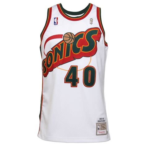 Mitchell & Ness Seattle SuperSonics Shawn Kemp 1995-96 Authentic Jersey ...