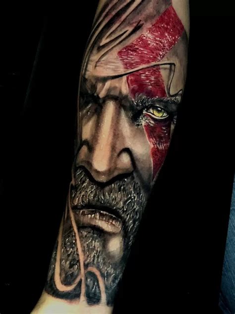 Kratos Realistic Arm Design - TATTOOGOTO