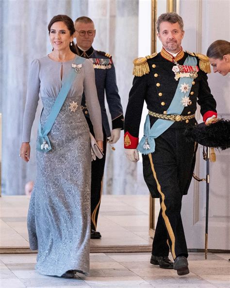 The Crown Prince and Crown Princess of Denmark Attend New Year Reception for the Diplomatic ...