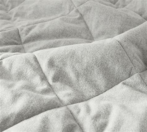 Cozy Brushed Cotton Flannel Quilt | Pottery Barn