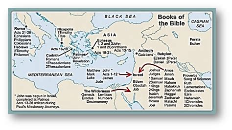 Map of the Books of the Bible | Books of the bible, Bible mapping, Bible