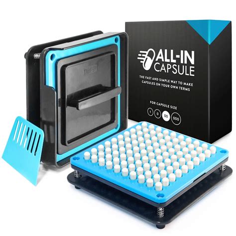 ALL-IN Capsule Filling Machine - Use With Empty Gelatin or Vegetarian Caps - Clear Illustrated ...