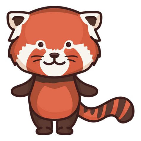 Cute Red Panda Character PNG & SVG Design For T-Shirts