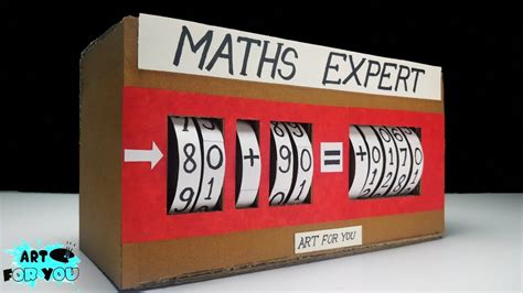 Maths Project From Cardboard | Maths working model for school ...