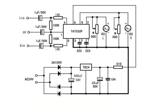 Analog Vu Meter Circuit Diagram - Circuit Diagram