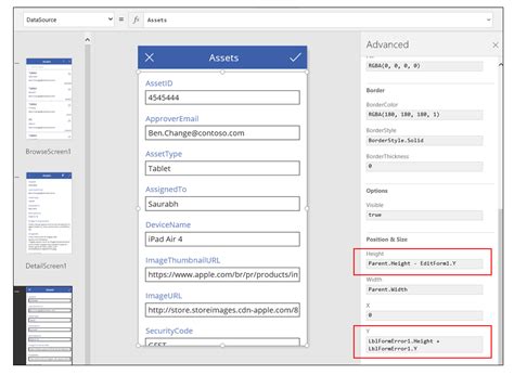 Descripción de los formularios de aplicación de lienzo - Power Apps | Microsoft Learn