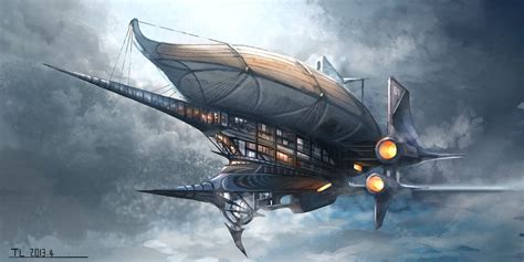 airship by TerryLH on deviantART | Steampunk ship, Steampunk airship ...