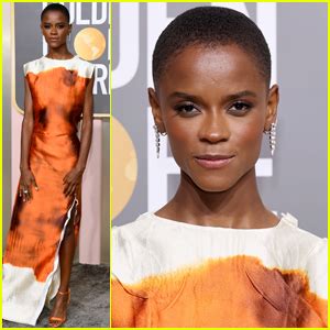 Letitia Wright Sizzles In Burnt Orange at Golden Globes 2023 | 2023 ...