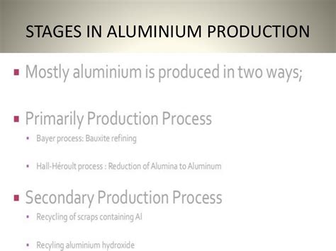 aluminium production process