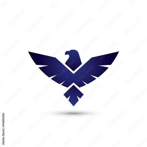 Dark Eagle Simple Logo Stock Vector | Adobe Stock