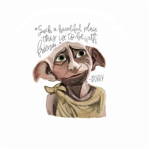 Dobby Illustration - Harry Potter | Dobby harry potter, Harry potter wallpaper, Dobby quotes