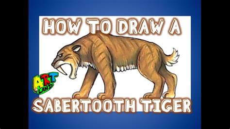 Saber Tooth Tiger Drawing