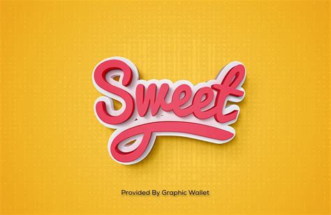 Sweet PSD Mockup Text Effect