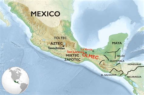 Mesoamerica Map Modern