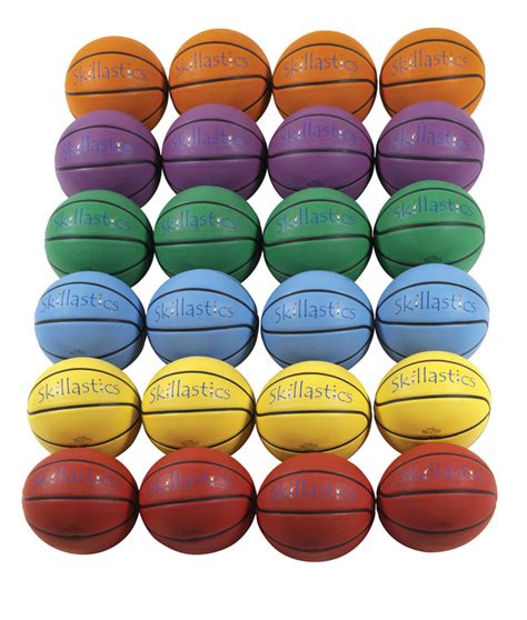 SportimeMax Intermediate Skillastics Basketballs, 28-1/2 Inches, Set of 24