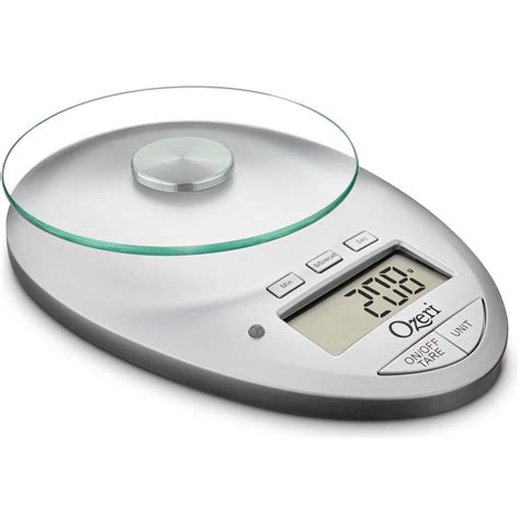 Ozeri Pro II Digital Kitchen Scale with Removable Glass Platform and Countdown Kitchen Timer (1 ...