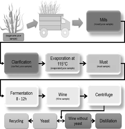 Sugar Cane Process Flow Diagram