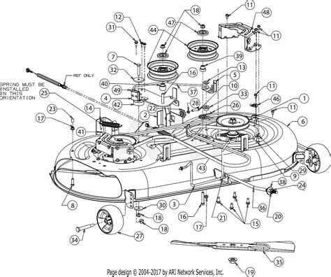 MTD 13B2775S000 (2016) Parts Diagram for Deck