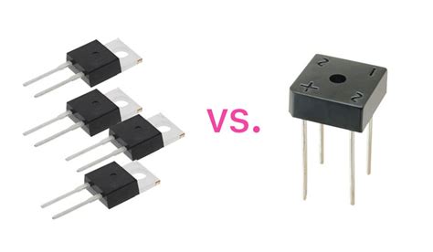 audio - Bridge rectifier: 4 diodes vs. single chip? - Electrical Engineering Stack Exchange