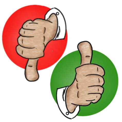 Thumbs Up Thumbs Down Symbol