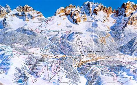 Madonna di Campiglio Piste Map / Trail Map