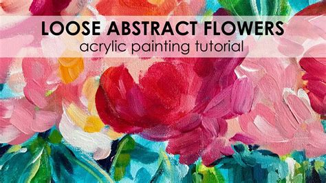 Abstract Acrylic Flower Painting Tutorial | Best Flower Site