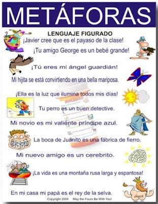 Repasando lo aprendido en la clase de Español : El lenguaje figurado ...