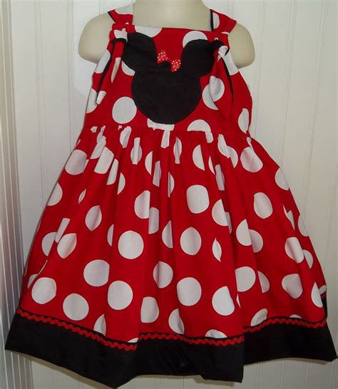 Minnie Mouse Dots Boutique Dress Size 2T 3T 4T 5 6 New