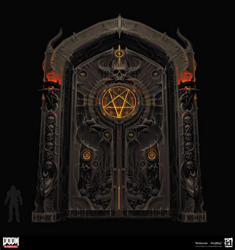 Hell Door - Doom Eternal Concept Art | Alien concept art, Concept art, Props concept