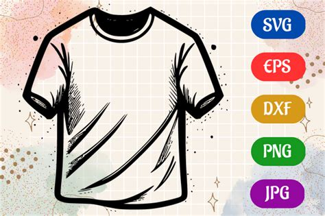 T-Shirt | Silhouette SVG EPS DXF Vector Graphic by Creative Oasis · Creative Fabrica