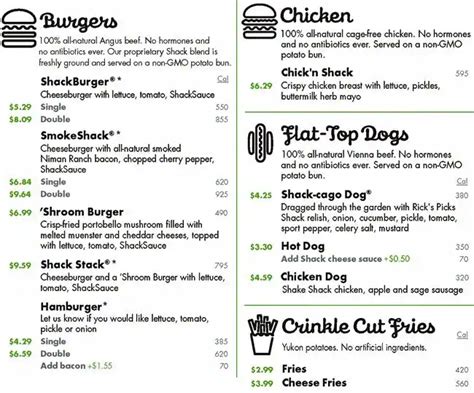 Shake Shack Menu, Menu for Shake Shack, Winter Park, Orlando - Urbanspoon/Zomato