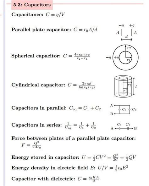 Energy Stored in a Capacitor Formula - JosieteGardner