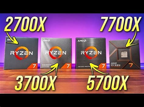 AMD Ryzen 7 3700X vs Ryzen 7 5700X vs Ryzen 7 7700X: Specs, performance ...