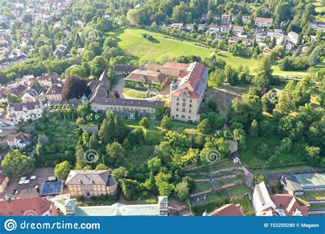 Aerial View To Castle Baden-Baden South Germany Stock Photo - Image of ...