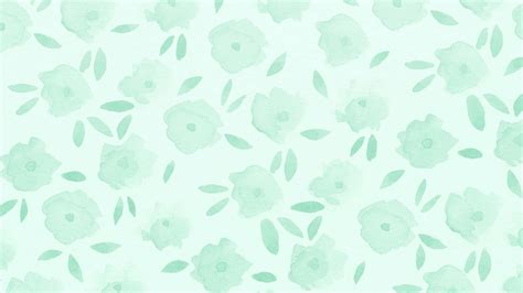 Download Flowery Cute Green Aesthetic Background | Wallpapers.com