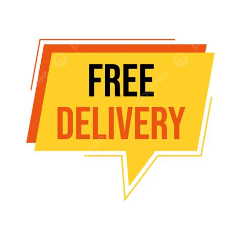 Free Delivery Speech Bubble Sticker Vector, Free Delivery, Speech ...