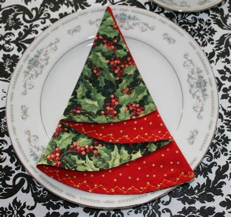 Christmas Tree Napkins by WoodroseandLace on Etsy Christmas Tree Napkins, Christmas Tree Skirt ...