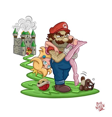 ArtStation - Mario saves Princess Peach