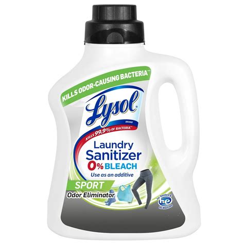 Lysol Laundry Sanitizer, Sport, 90oz, Eliminates Odors and Kills ...