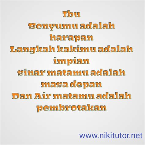 Puisi ibu menyentuh hati berjudul sebuah harapan kepada sang anak - Nikitutor.net