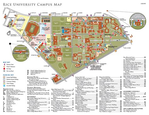 Rice University Campus Map PDF