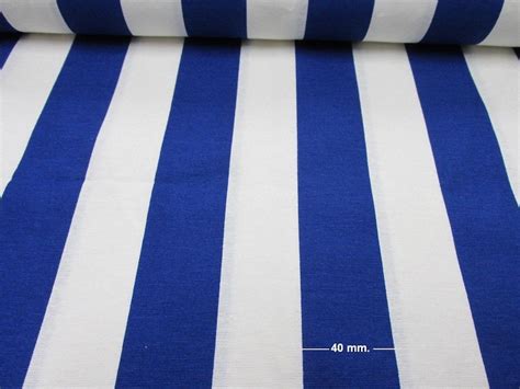 BLUE and WHITE Striped Fabric Sofia Stripes Curtain - Etsy