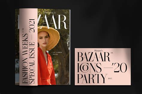 Harper's Bazaar rebranding concept on Behance