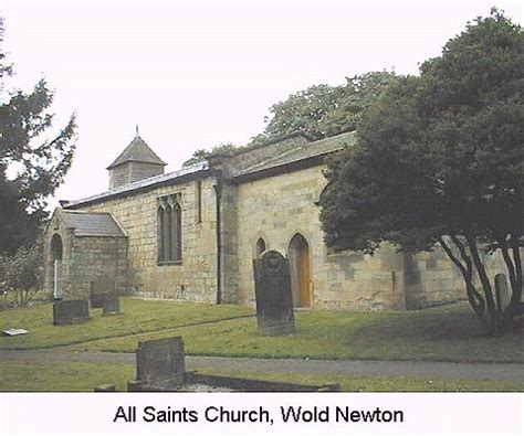 GENUKI: All Saints' Church, Wold Newton, Yorkshire (East Riding)