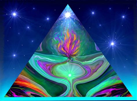 Energy Art Pyramid Violet Flame Abstract Art Reiki Print - Etsy