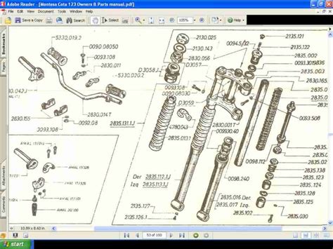 MONTESA Cota 123 Operations & PARTS MANUAL W/ Detailed Exploded Diagrams for 123 Motorcycle ...